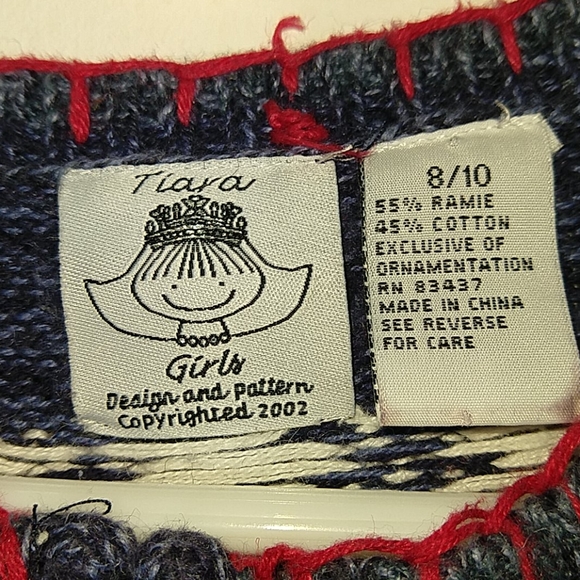 Tiara Girls Ugly Christmas Cardigan Sweater - Picture 6 of 6